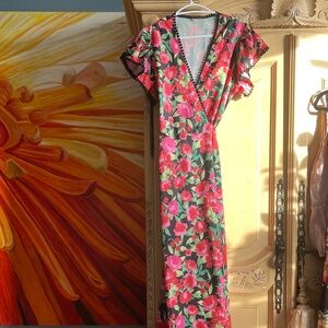 Floral wrap Maxi Dress